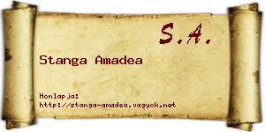 Stanga Amadea névjegykártya